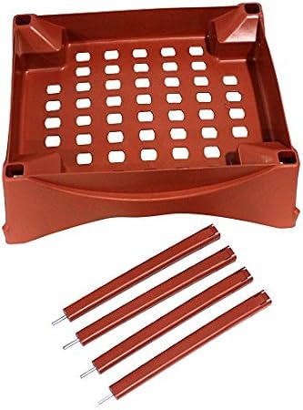 Emsco Group 2400D Stand Kit-Includes Legs and Casters-Turns City Picker into Raised Bed Garden Grow Box Accessory, Terracotta