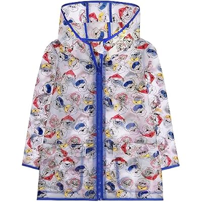 Sesame Street, TMNT, Paw Patrol, Toddler and Kids Rain Jacket, Girls Rain Coat With Hood, Clear, Boys Rain Poncho 2-7
