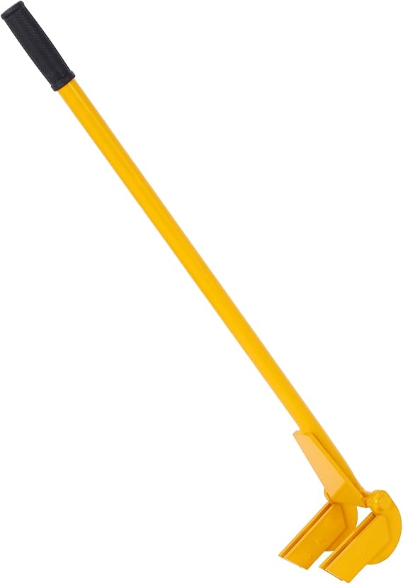 Pallet Buster Tool with 43in Long Handle Deck Wrecker Pry Bar, Deck Board Removal Tool (Yellow)