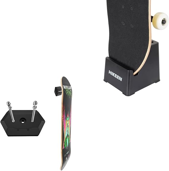 Hikeen Skateboard Wall Mount and Skateboard Holder for Skateboard Storage and Display