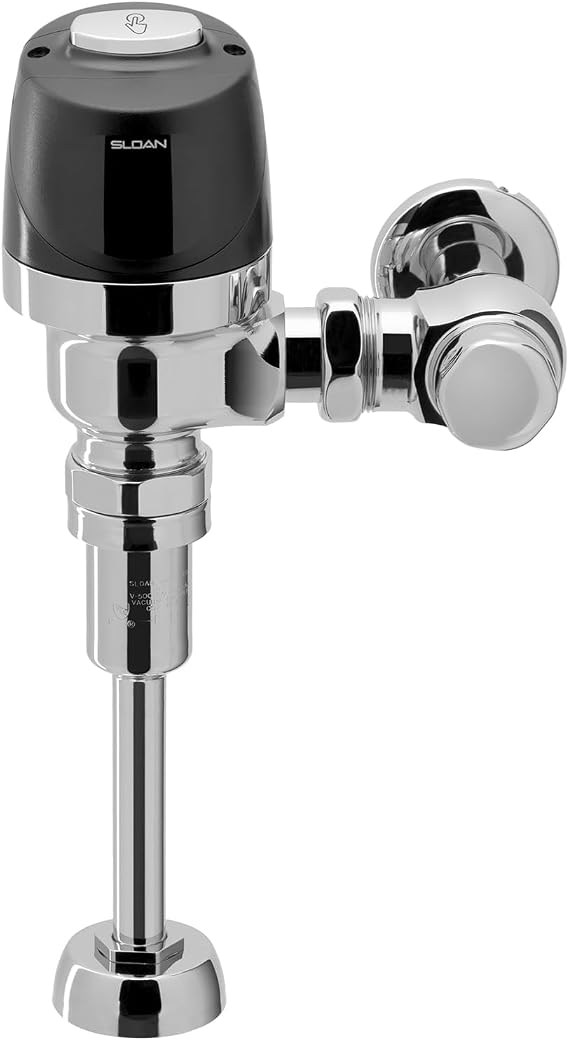 Sloan 8186 Exposed Sensor Urinal Flushometer, 0.125 GPF, Polished Chrome