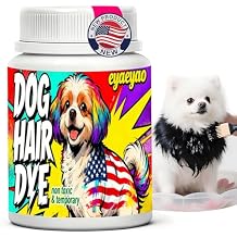 Non-Toxic Temporary Hair Dye for Dogs | Black Pet Hair DYE Color & Grooming | Safe for Cats & Puppies | Washes Out in 4-6 Weeks (Black, 3.5 oz)