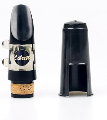 Libretto Clarinet Mouthpiece Kit, Giftable Standard Mouthpiece Set: ABS Mouthpiece, Plastic Cap, Silver Lacquered Ligature. Finely Designed for Beginner and Student.