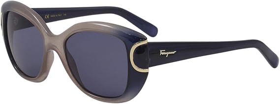Sunglasses Salvatore Ferragamo SF 819 S 463 Blue-turtle Injected/Grey