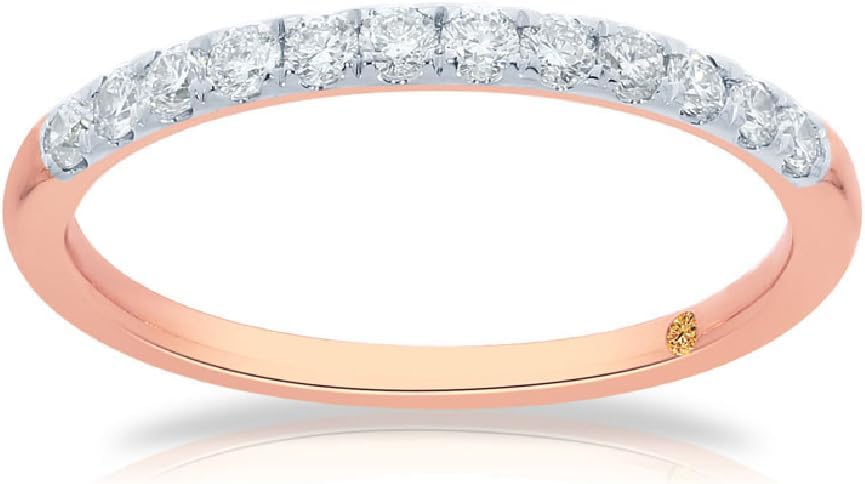 La Joya Lab Grown Diamond Band Ring | 1/10-1 1/2 CT. TW. Womens Wedding Band | Solid White, Yellow or Rose Gold | Versatile Promise & Anniversary Ring | Certified by Gemmologist
