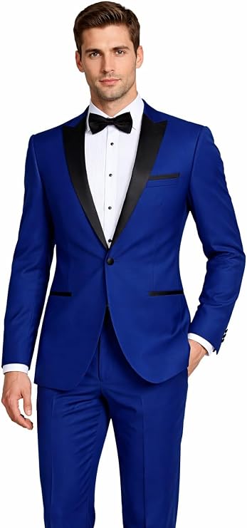 Men's Classic Formal Tuxedo Suit - Ultra Soft Fabric...