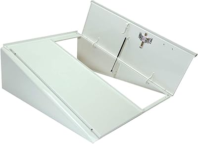 BILCO Size B Basement Door - Powder Coat Finish and keyed Lock kit White