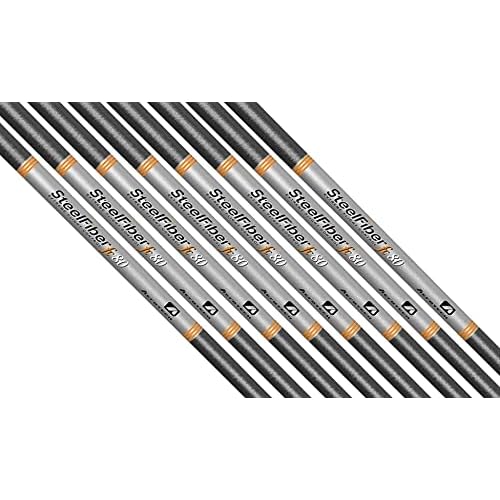 SteelFiber fc80 Iron Shafts 5-PW, Set of 6 Shafts - .370 Parallel Tip Choose Flex