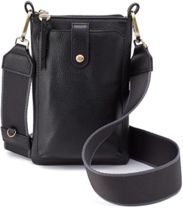 HOBO Cass Leather Phone Crossbody Bag with Adjustable Strap Casual Design, Lightweight Travel & Everyday Purse