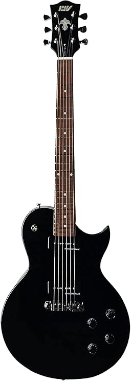 IYV 6 String Solid-Body Electric Guitar, Right, BK (ILS-250