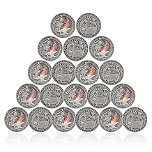 CHURYUML 20Pcs Dumpster Fire Challenge Coin Set - It's Fine Hilarious Motivational Token, Funny Inspirational Office Gifts for Coworkers Colleagues Men Women Unique Workplace Memorabilia