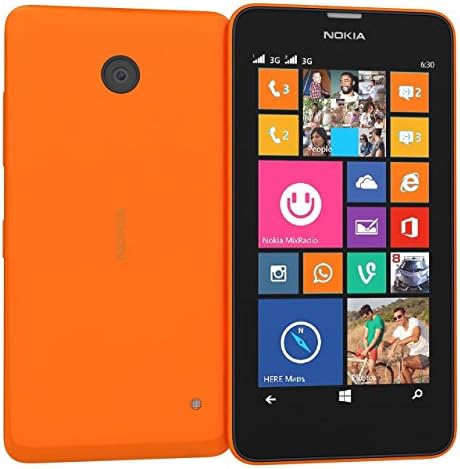 Nokia Lumia 635 8GB Carrier Unlocked GSM 4G LTE Windows 8.1 Quad-Core Phone - Orange