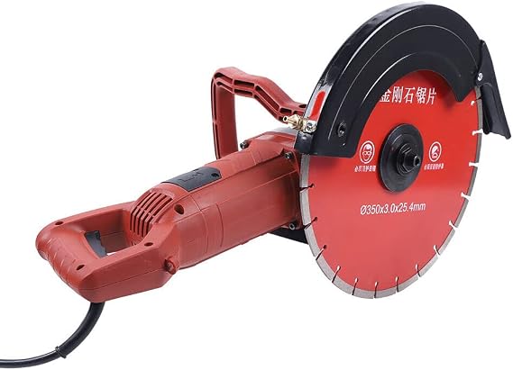 Electric Concrete Saw,14" Wet/Dry Corded Circular Saw Concrete Cutter 3000W with Pump and Blade for Stone, Brick, Porcelain, Concrete