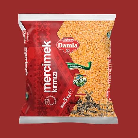 Damla Kırmızı Mercimek 5 kg