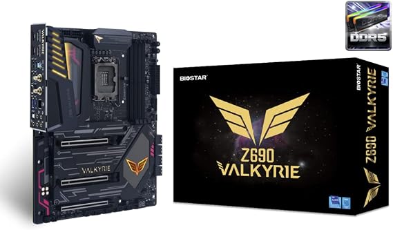 Biostar Z690 Valkyrie Intel LGA 1700 Supports Dual Channel DDR5 PCIe 5.0 Gaming Motherboard