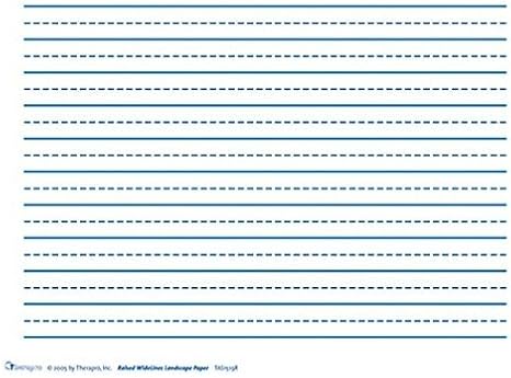 Raised Line Paper WideLines Landscape (125 Sheets)