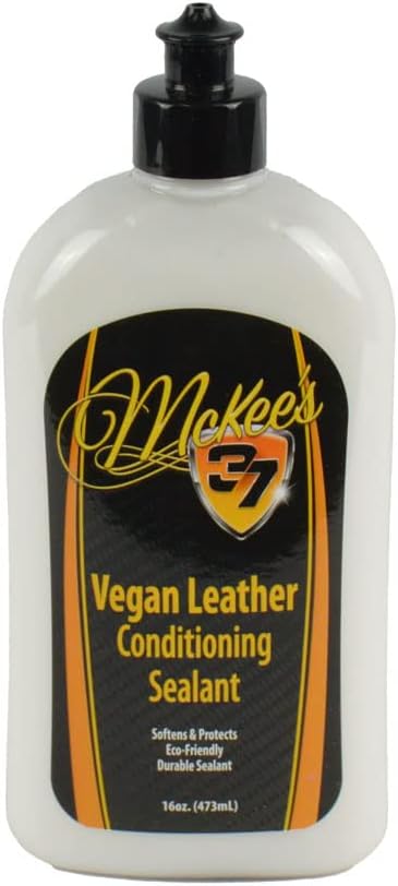 McKee's 37 Vegan Leather Conditioning Sealant (Synthetic Leather Protectant for Tesla, MBTex, and Vinyl)
