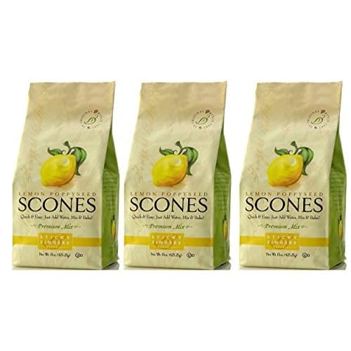 Sticky Fingers Scones Lemon Poppyseed, 15-ounces (Pack of3)