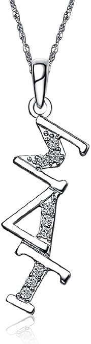 Sigma Delta Tau Necklace with a 18" Silver Chain (SDT-P002)