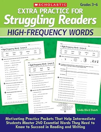 Scholastic Teacher Resources Extra Practice for Struggling Readers: High-Frequency Words