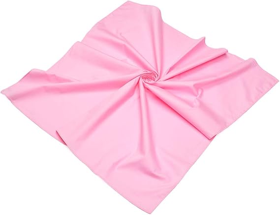 Premium Large Pure Cotton Solid Color Square Scarf Wrap 34"