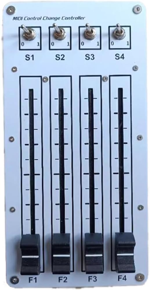USB MIDI Controller Featuring 4 Faders& 4 Switches, Computer Music Host Software Included