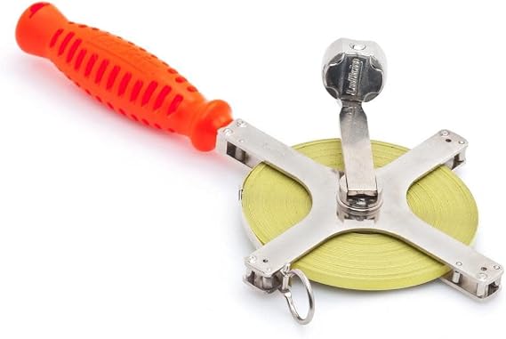 Crescent Lufkin 1/4" x 100' Derrick Chrome Clad Tape Measure - C2276DN