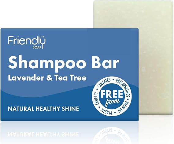FRIENDLY SOAP Lavender Tea Tree Shampoo Bar, 95 GR