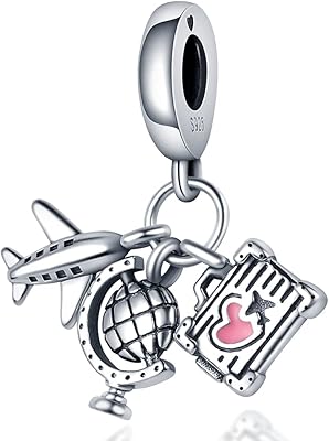 925 Sterling Silver Bead Charm for Pandora Charms Bracelets and Necklaces for Woman 5A Cubic Zirconias Dangle Pendant,Jewelry Bead