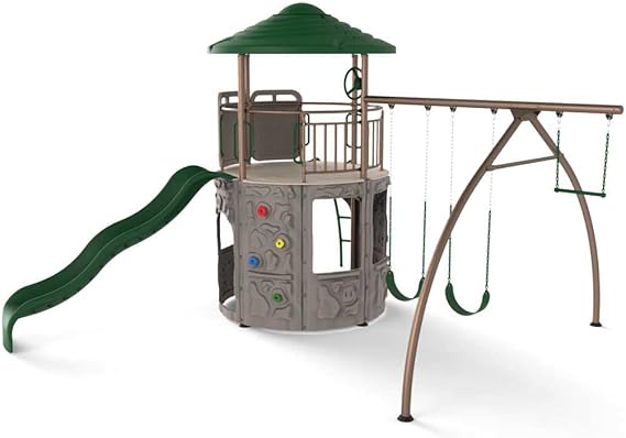 Lifetime Adventure Tower Metal Playset Swing Set