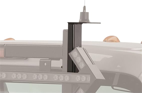 BACKRACK RealTruck Antenna Mounting Bracket | Driver/Passenger Side, Black | 91008 | Universal w Frame's