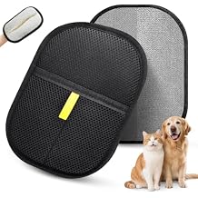 IREDOON Pet Hair Removal Gloves Brush, Upgraded Reusable Cat Dog Electrostatic Hair Remover Grooming Glove Tool, Pet Hair Remover Tool for Clothing, Couch, Carpet