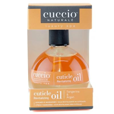 Cuccio Naturale Tangerina & Argan Cuticle Oil 2.3 oz Revitalizing Vitamin-Enriched Nail & Cuticle Treatment, Deep Hydration with Non-Greasy Lightweight Formula