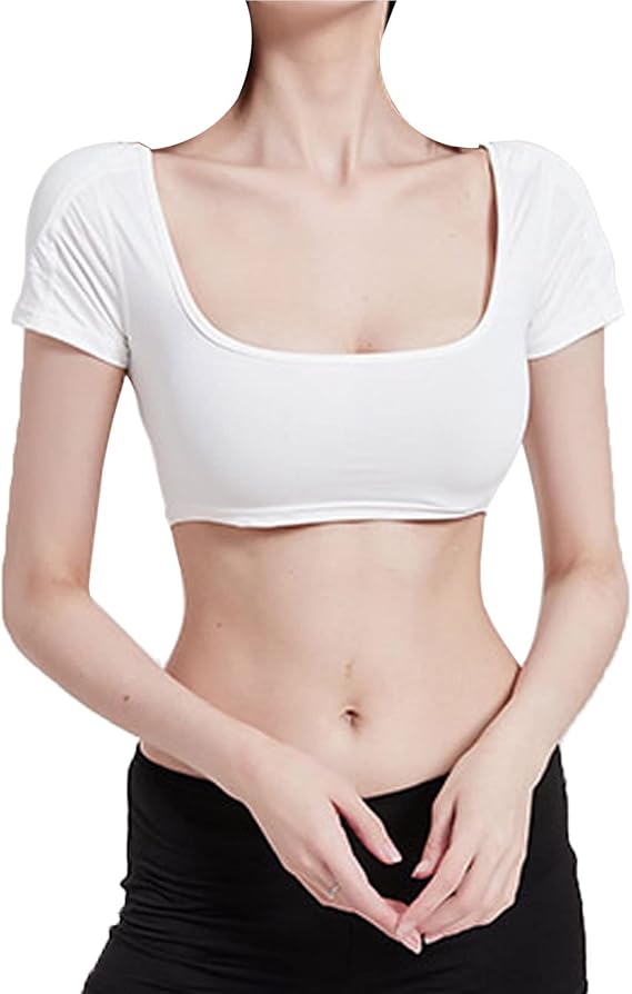 Women Seamless Daily Invisible Fake Shoulders Padded Vest with Removable Shoulders Padded