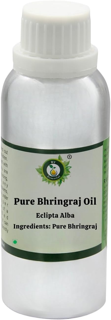 R V Essential Reines Bhringraj Öl 1250ml (42 Unzen) - Eclipta Alba (100% reine und natürliche seltene Herb Series) Pure Bhringraj Oil