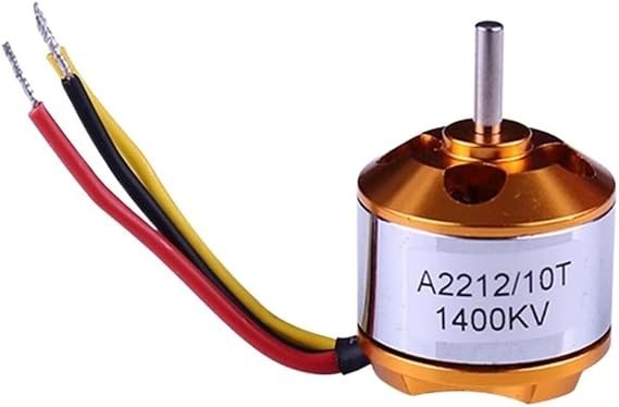 A2212 Brushless Motor 1000KV 1400KV 2200KV for RC Aircraft, Multi-Rotor & Fixed-Wing Drone, High Efficiency 75%, Lightweight 48g, Orange