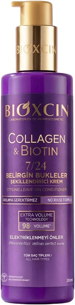 Bioxcin Collagen & Biotin 7/24 Åekillendirici Krem 200 ml - Elektriklenme KarÅÄ±tÄ±