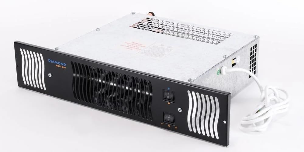 Diamond 500 Central Heating Kitchen Plinth Heater: Black Grille, Under cupboard heater
