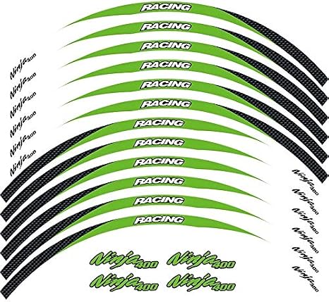 New Motorcycle Sticker For Kawasaki ninja 400 front&Rear Edge Outer Rim Sticker Wheel Decals Reflective waterproof stickers