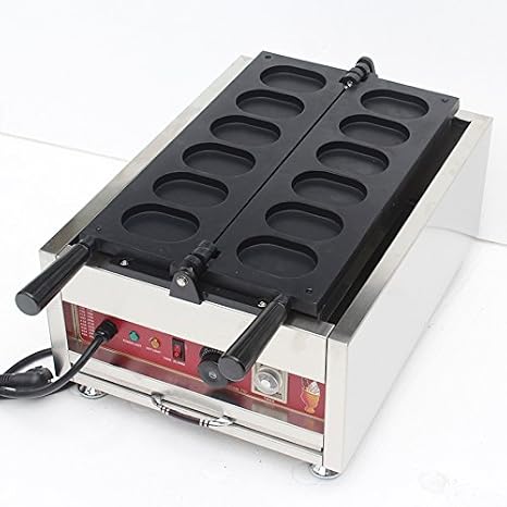 Generic Commercial Use Nonstick 110v 220v Electric 6-cavity 180 Opening Korean Egg Bread Gyeran-ppang Maker