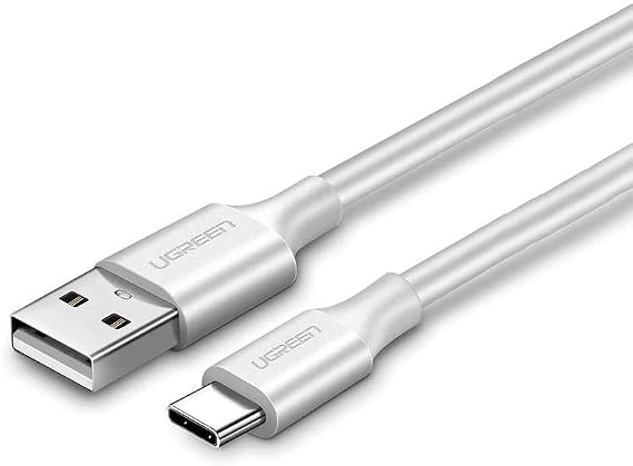 UGREEN 2.0 A USB-A & USB-C Charging and Data Cable, 1.5 Meters, White, 60122