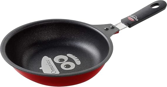 Ernest A-77663 Frying Pan, Supervised by a Well-Established Western Restaurant Kichikichi, Easy to Make Omelettes (Deep and Long Tip, Egg Shape), Recipe Included (IH Fluffy Omelet Frying Pan,