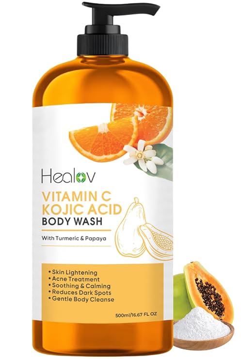 Kojic Acid Soap for Hyperpigmentation Kojic Papaya Skin Brightening Body Wash Turmeric Soap for Dark Spots, Acne Scars & Blemishes Brightening Face Cleanser Skincare for Radiant, Even Skin Tone