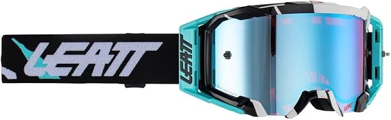 Leatt Goggle Velocity 5.5 Iriz Adult (Black/Turquoisewith Blue Lens)
