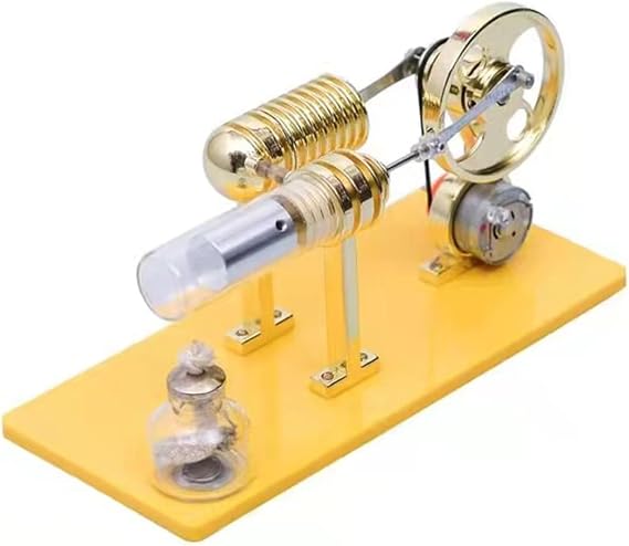 Stirling Engine Model Kit, Gamma Sterling Engine Generator Model, Education Assemble Creative