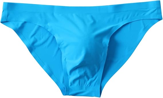 Faringoto Underwear Men Seamless Briefs Shorts Man Ice Silk Low Waist Panties Solid Semi-transparent