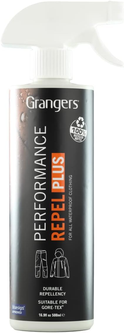 Grangers Performance Repel Plus | 500ml | Powerful spray-on waterproofer for outdoor clothing