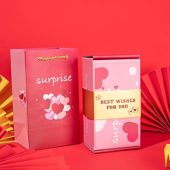 Heitu Surprise Gift Box Explosion - 12 Pcs Explosion Gift Boxes For Wedding Christmas Birthday, Creativity Folding Bounce Surprise Gift Box