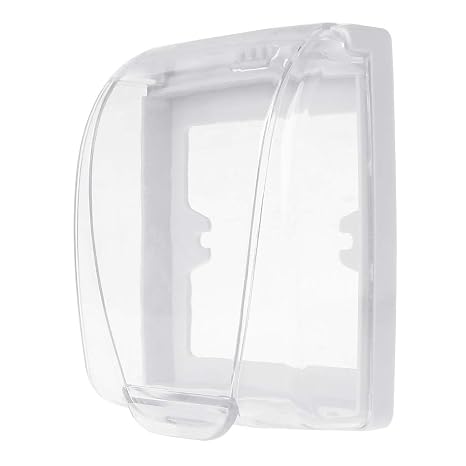 Clear Waterproof Outlet Cover Switches Socket Protective Box Lockable Bubble Cover Bathroom Outlet Receptacle Protector Wall Socket Plug