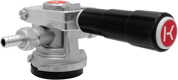 Kegco Keg Coupler, D System, Nickel